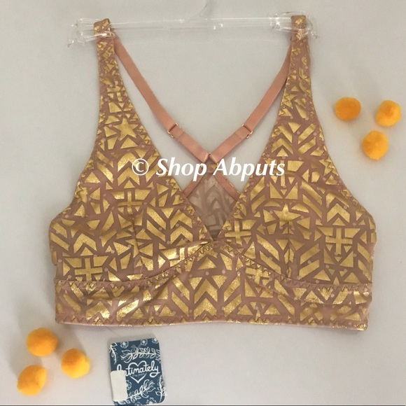 Free People Wonderland Pink Bralette Bra OB655891 - Picture 2 of 8